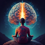 Brain under meditation. Mindfulness. Brain circuits. DMN. Being present.